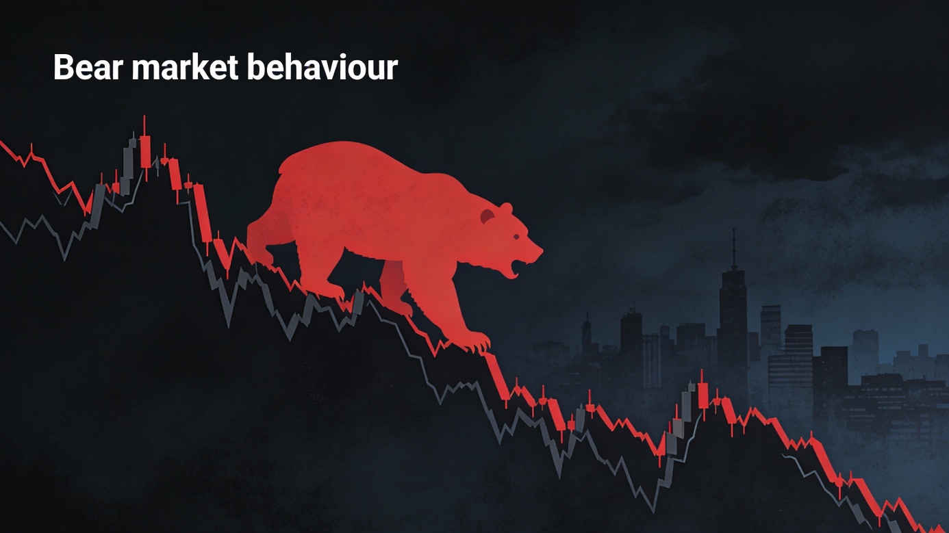 Bear market behaviour illustration showing momentum safety during drawdowns